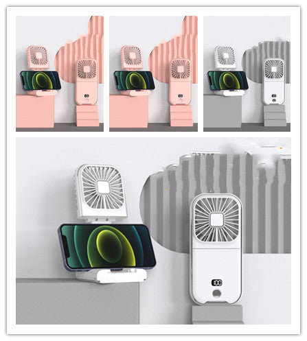 Folding Portable Digital Display Handheld Small Fan.